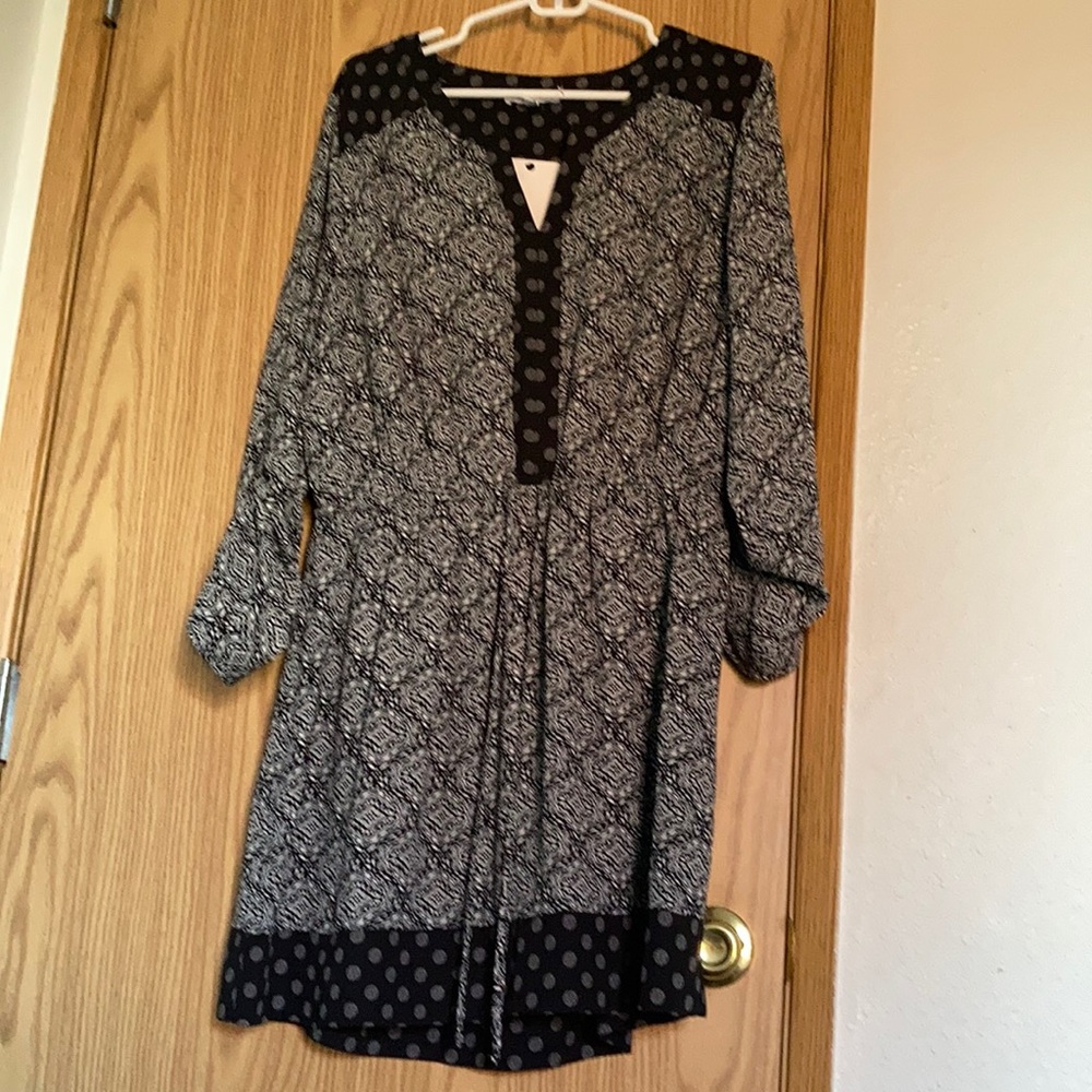 Black and grey knee length dress - worn once